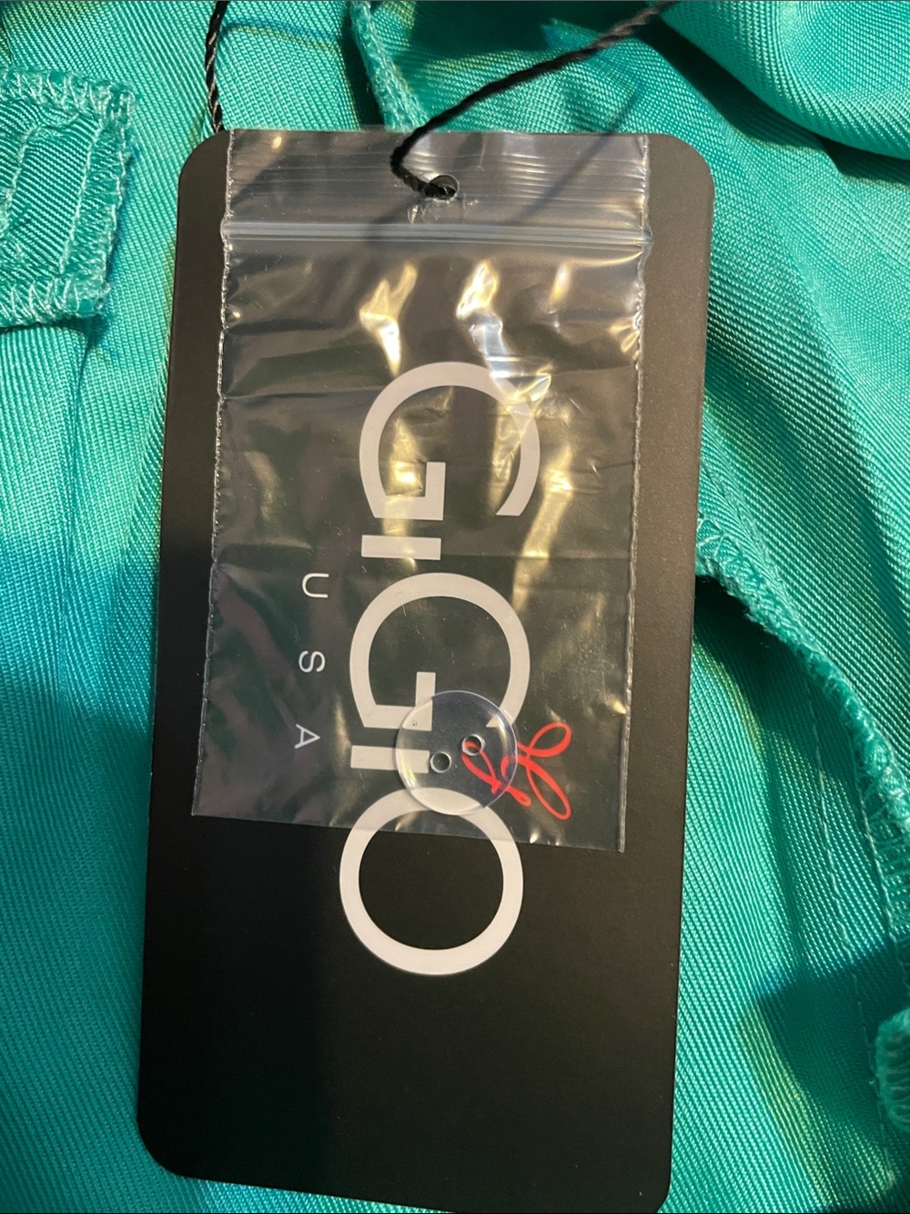 NWT Gigio High-Rise Teal Bermuda Shorts for Women - Size Large - Picture 7 of 8